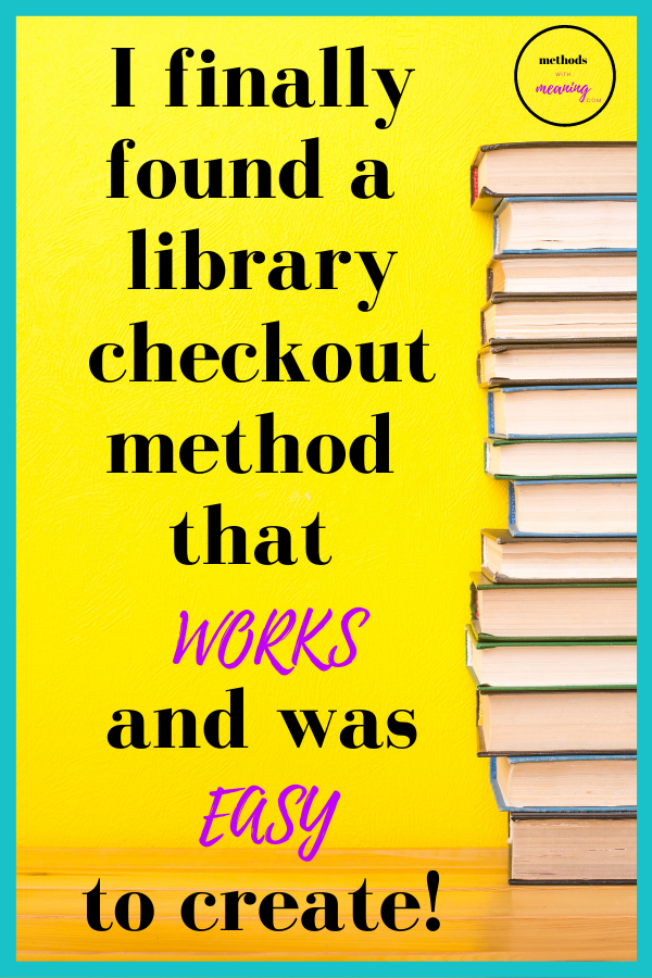 I finally found a library checkout method that works and was easy to create!